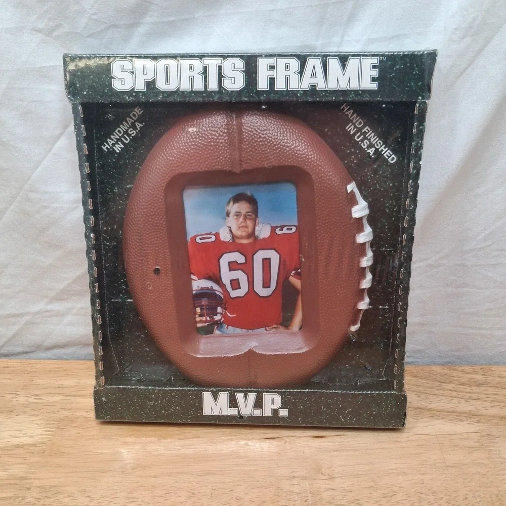 Vintage American Legacy Inc MVP Football Picture Frame 3.5x5 in Picture Memories